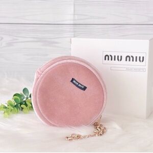 Miu Miu Parfums Pink Velvet Clutch